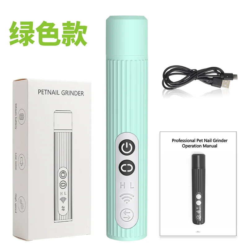 Painless Pet Nail Grinder — Quiet, Rechargeable & LED-Lit